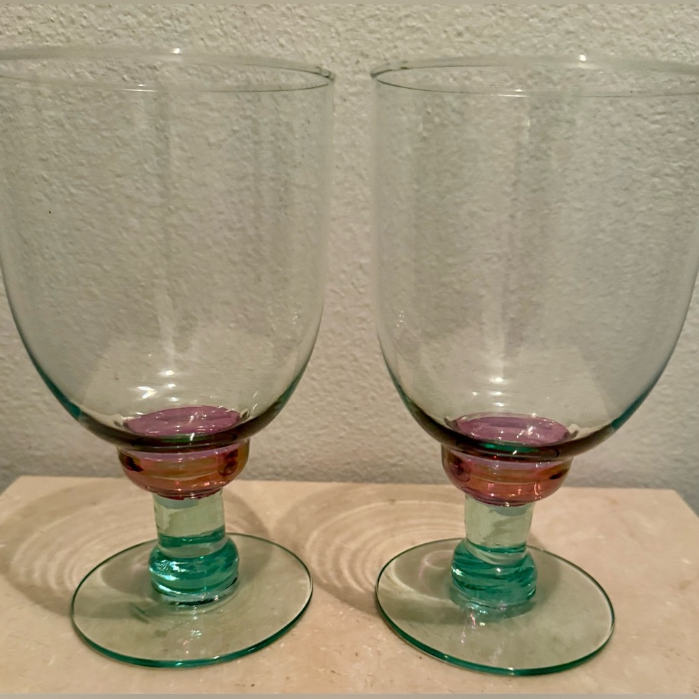 2 Pfaltzgraff Juniper goblets. 16oz